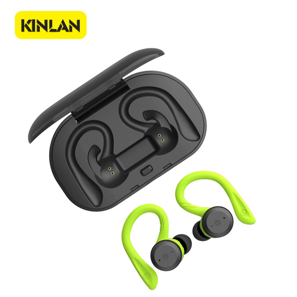 Kinlan 2020 IPX7 waterproof sports stereo wireless wireless headset auriculares Bluet earphone with charging dot